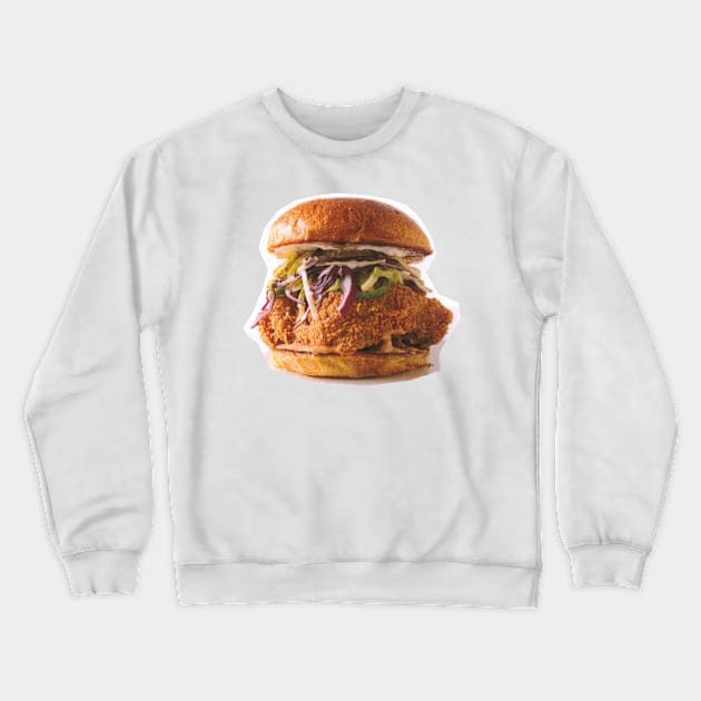 Extra Burger Chicken Crewneck Sweatshirt by Food Photography